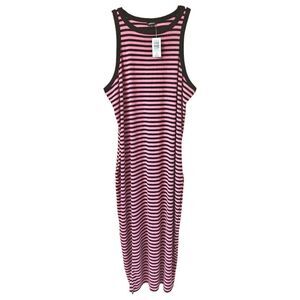 3X NEW TORRID MAXI RIB BODYCON SLIT DRESS CHATEAU Rose 🌹 Color